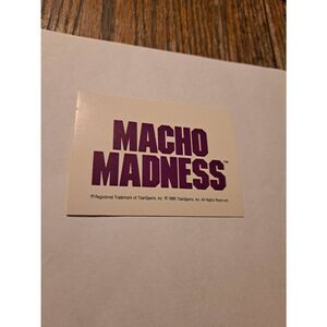 Vintage 1990 WWF Trading Card 137 Macho Madness Titan Sports Wrestling